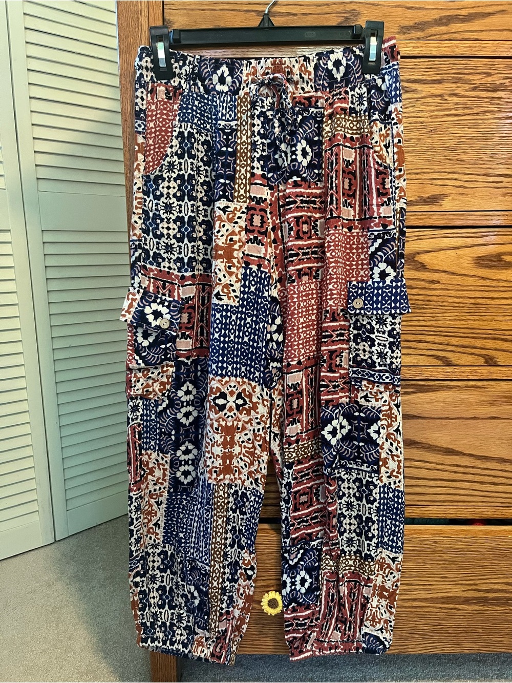 Women’s Patterned Casual Boho Multicolored Drawstring Pants
